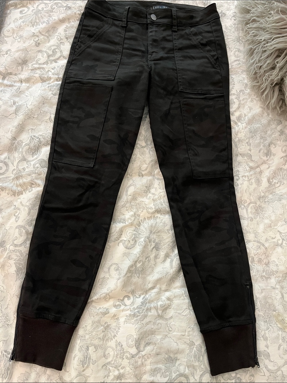Level 99 Black Camo Jogger Pants